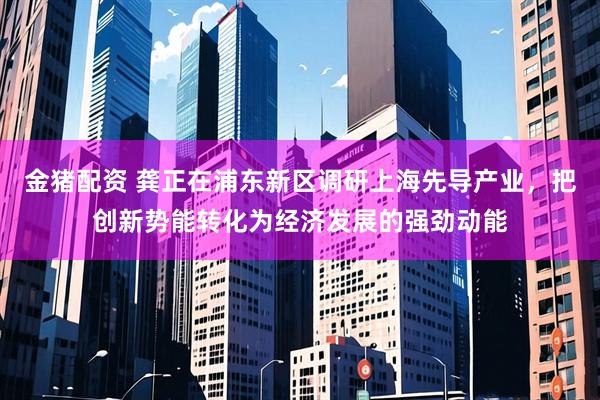 金猪配资 龚正在浦东新区调研上海先导产业，把创新势能转化为经济发展的强劲动能