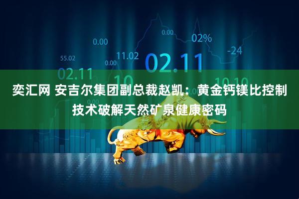 奕汇网 安吉尔集团副总裁赵凯：黄金钙镁比控制技术破解天然矿泉健康密码